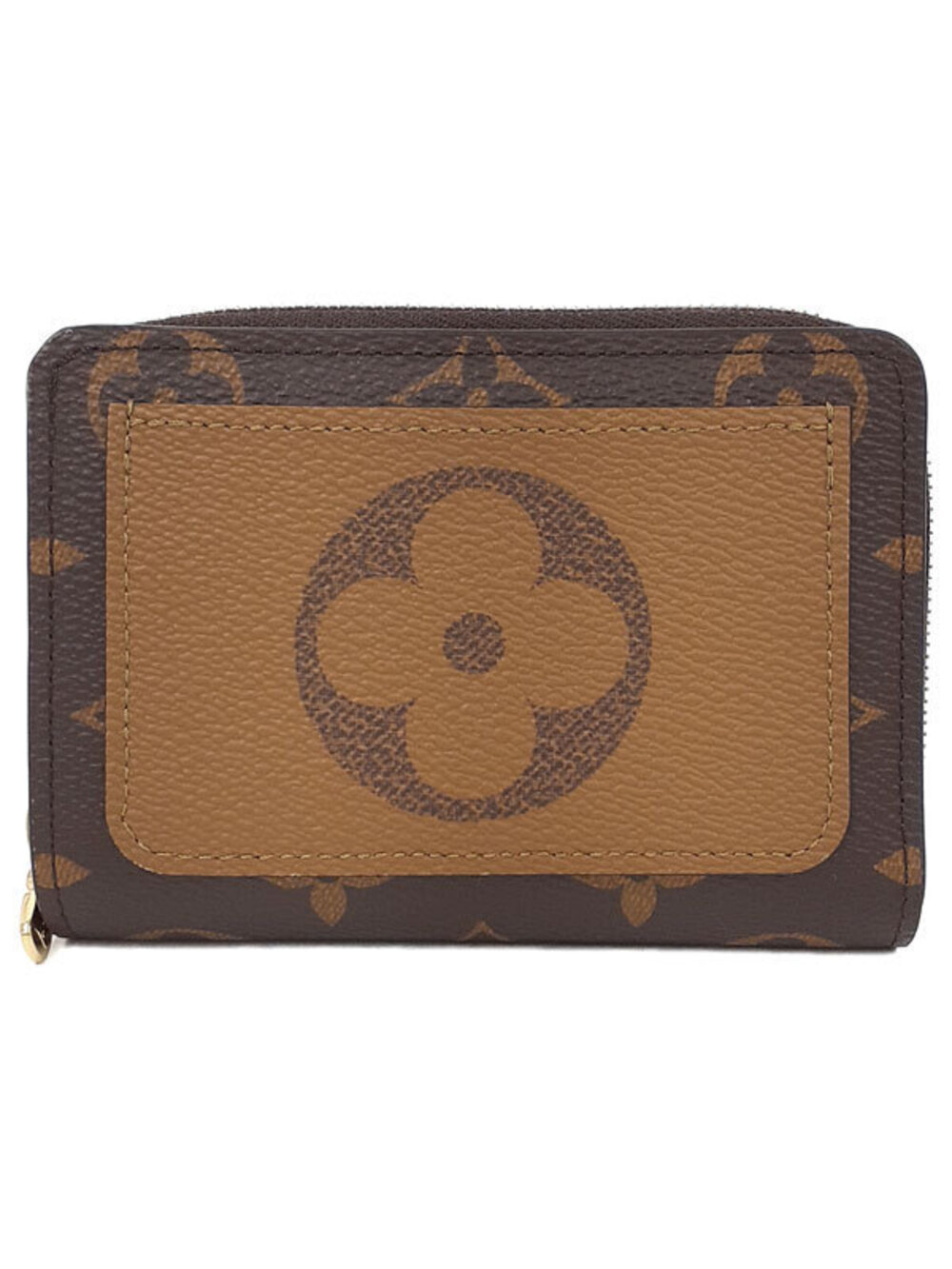 Louis Vuitton Monogram Reverse Portefeuille Lou Bi fold Short Wallet
